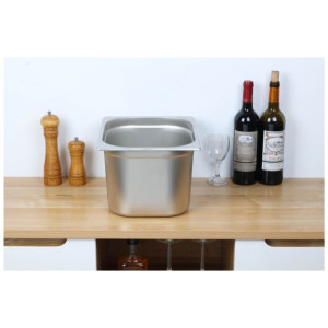 Bac Gastro GN 1/2 Inox - Dubina 200 mm - 12,5 L - Dynasteel