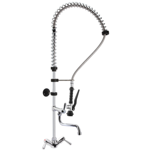 Slavina s jednim otvorom s tušem i kratkom ručkom - Praktičnost i trajnost za profesionalnu kuhinju