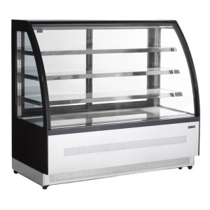 Vitrine Hladnjak Pult 2 Staklena Vrata Crna - TEFCOLD LPD1500C/BLACK