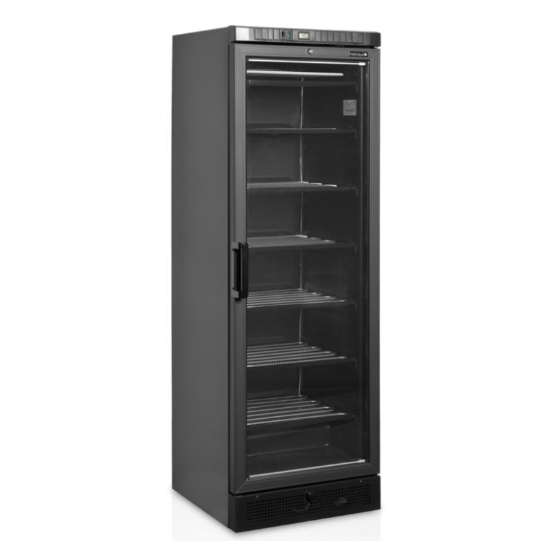 Vitrina Zamrzivač Statička Staklena Vrata Crna - 270 L TEFCOLD | Izbjegnuta kondenzacija, LED osvjetljenje, kontrolirana tempera