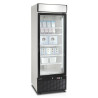 White vertical freezer display - 1 glass door - 412L - TEFCOLD