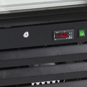 Vitrine zamrzivač vertikalni bijeli - 1 staklena vrata - 412L - TEFCOLD