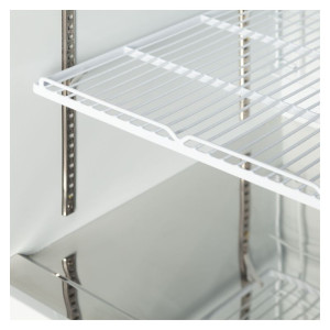 TEFCOLD Crni zamrzivač s vitrinom - 1 staklena vrata - 390L: Optimalna prezentacija smrznutih proizvoda i niska potrošnja energi