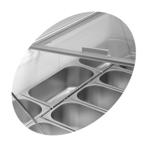 Otvoreni zamrzivač za sladoled s staklenim zaštitnim poklopcem - 342 L TEFCOLD: učinkovito čuvajte i zaštitite svoje sladolede