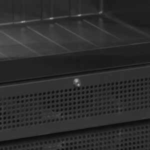 Crni rashladni ormar - Staklena vrata 347L TEFCOLD: Optimalno skladištenje i elegantna prezentacija vaših proizvoda