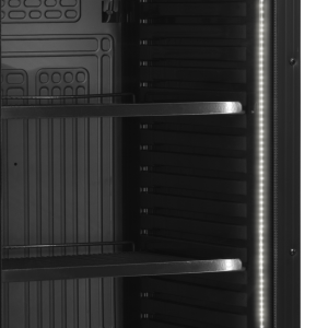 Crni hladnjak za piće - staklena vrata 347 L TEFCOLD: Optimalna prezentacija i elegancija ????