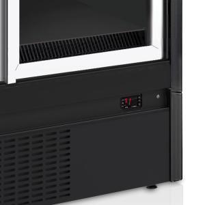 Crna rashladna vitrina za supermarkete - 850 L TEFCOLD: Optimalno skladištenje i isticanje proizvoda