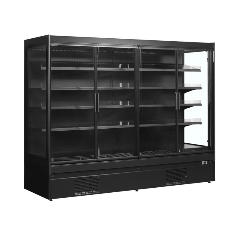 Vitrine Réfrigérée TEFCOLD Positive Noir - 1540 L Supermarket