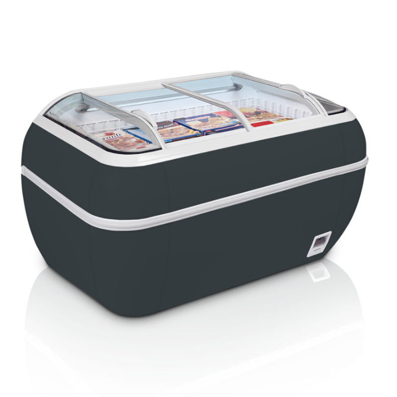 Zamrzivač 2 Poklopca Staklo Siva 334 L TEFCOLD: Pouzdanost i Ekonomičnost