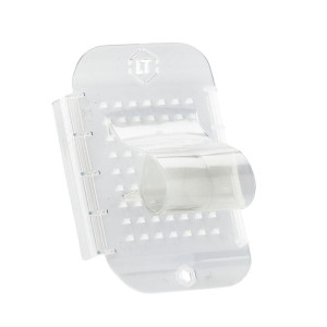 Profesionalna inox mandolina kompaktnog dizajna - Louis Tellier, tanjurići za rezanje i gurtna