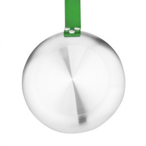 Tava od aluminija s nehrđajućim premazom i zelenom drškom 280 mm - Hygiplas: Precizno kuhanje, jednostavno čišćenje