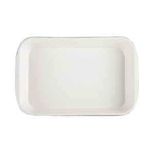 Pladanj za pečenje od lijevanog željeza crne boje 355x220mm Vogue - Profesionalna kuhinja