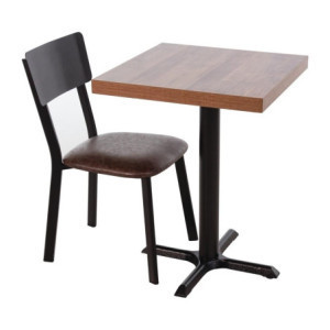 Stolice od metala s vintage sjedištem - Set od 4 Bolero