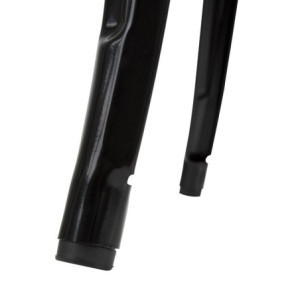 Stol za bar u crnoj boji s drvenim pladnjem Bolero - elegantan i funkcionalan