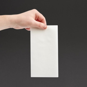 Salvete za stol Airlaid, presavijene na 8 Premium, bijele, 40x40cm - Paket od 500