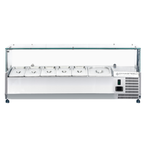 Saladette Hladnjak sa Staklom 6 x GN 1/4 Dynasteel: Optimalna organizacija u kuhinji