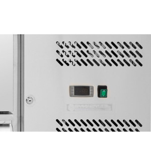 Pozitivni rashladni stol s leđnim dijelom - 6 ladica - Dynasteel