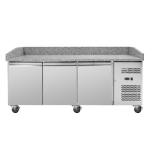 Namještaj za pizzu 600x400 - 3 vrata Dynasteel | Kvalitetan nehrđajući čelik