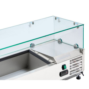 Saladette hlađena staklena 5 x GN 1/4 - Dynasteel