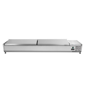 Saladette Hladnjak za postavljanje Poklopac Inox - 9 x GN 1/3 - Dynasteel