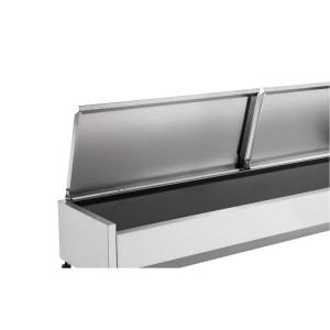 Saladette Hladnjak za postavljanje Poklopac Inox - 9 x GN 1/3 - Dynasteel