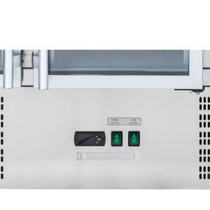 Kompaktni rashladni ormarić za pizzu 600x400 - 3 staklena vrata - Dynasteel