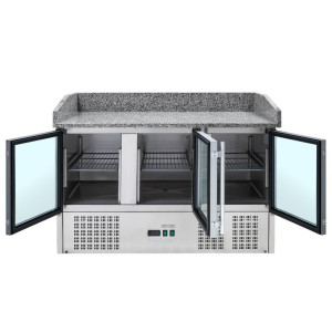 Kompaktni rashladni ormarić za pizzu 600x400 - 3 staklena vrata - Dynasteel