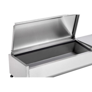 Saladette Hladnjak za postavljanje Poklopac Inox - 3 x GN 1/3 + 1 x GN 1/2 - Dynasteel