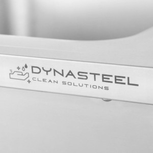 Sudoper s perilicom posuđa, stražnjom pločom i policom - 1200 x 700 - Ocjeđivač s lijeve strane - Dynasteel