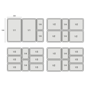 Saladette Hladnjak GN 1/1 Inox 2 Vrata TEFCOLD - 225 L