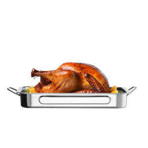 Pladanj za pećnicu od nehrđajućeg čelika - 43 x 31 x 6 cm - Brend HENDI - Fourniresto