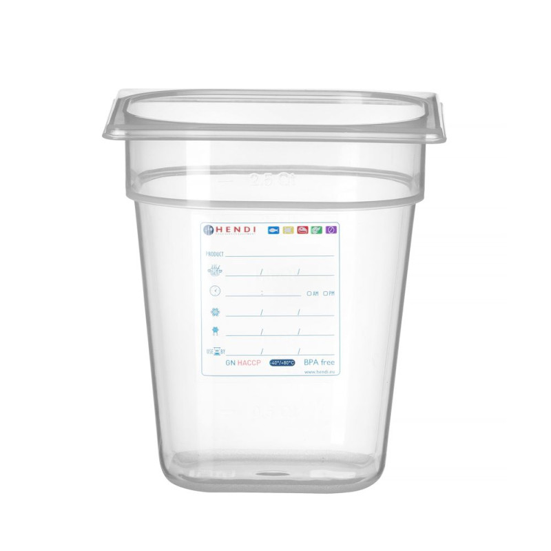 Bakar Gastronorm 1/6 - Marka HENDI - Fourniresto