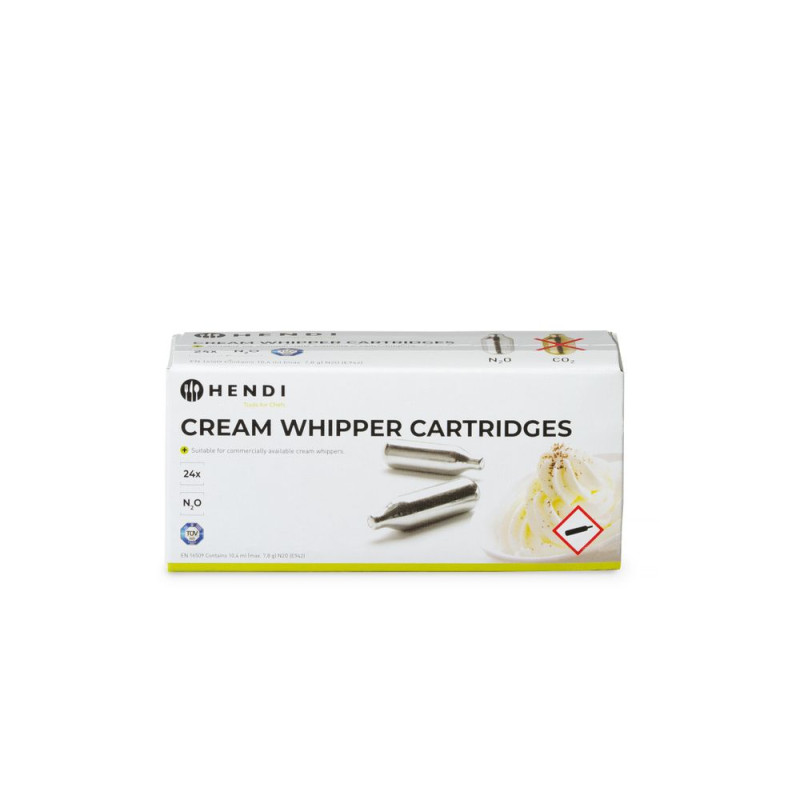 Kapsule za šlag sifon - Paket od 24 - Brend HENDI - Fourniresto