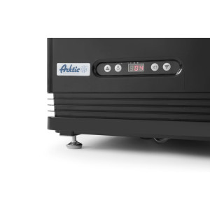 Hladnjak s crnom staklenom vitrinom s 4 strane - 68 L