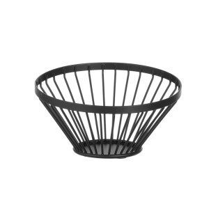 Košara za voće s kosim rubom crne boje - promjera 150 mm