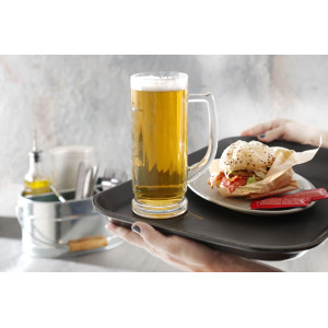 Rektangularni pladanj od polipropilena - crni - 530 x 325 mm - Hendi