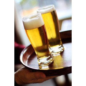 Drveni okrugli pladanj s visokim rubom - promjera 320 mm - HENDI