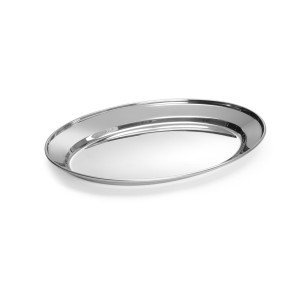 Pladanj ovalnog oblika od nehrđajućeg čelika - 300 x 220 mm - Brend HENDI - Fourniresto