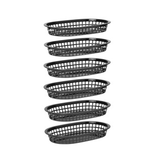 Košara za brzu hranu - crna - set od 6 - Hendi