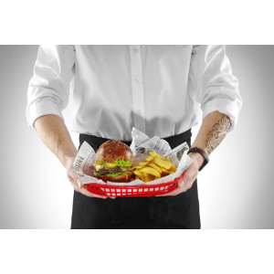 Košara za brzu hranu - crvena - set od 6 - Hendi