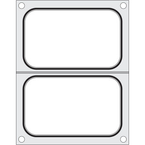 Matrica za zatvaranje za ručnu zatvaračicu - 2 pretinca 178 x 113 mm - Hendi