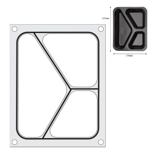 Matrica za zatvaranje za ručni zatvarač - 3 odjeljka - Hendi