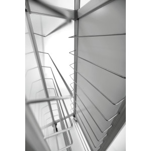 Kolica od nehrđajućeg čelika s 10 polica GN 1/1