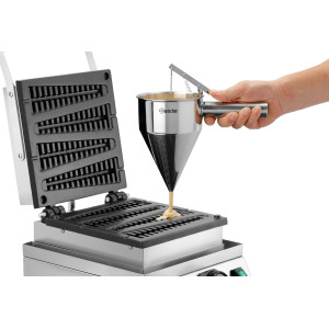 Profesionalni pekač za vafl Lolly - 4 vafla u obliku klasa - Bartscher