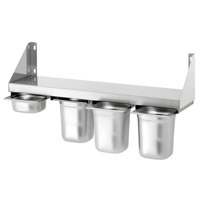 Polica za začine - 4 x GN posude 1/6