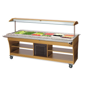 Hladni buffet/bar sa salatama - 6 x GN 1/1