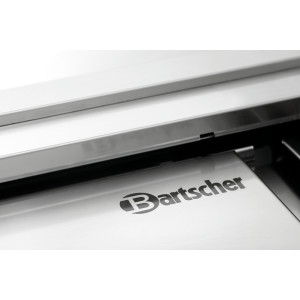 Namještaj od nehrđajućeg čelika s kliznim vratima, policom i zaštitnom stražnjom pločom - Š 1200 mm