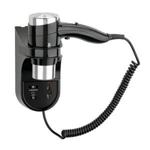 Sušilo za kosu na zidu crne boje - Bartscher