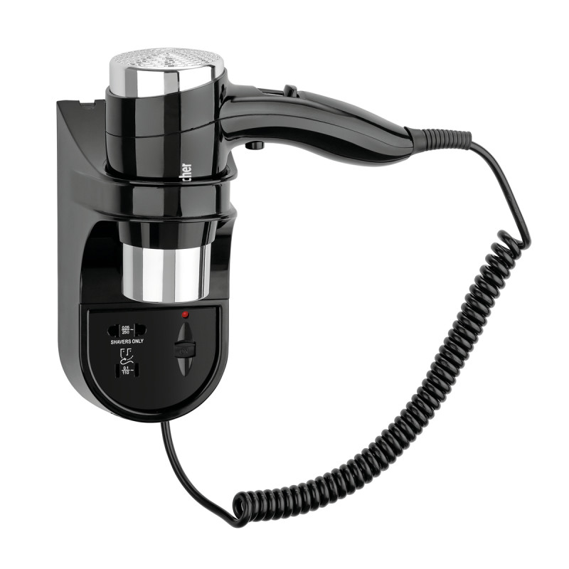 Sušilo za kosu na zidu crne boje - Bartscher