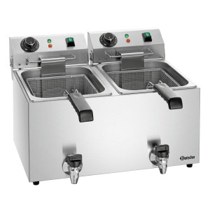Friteza SNACK IV Plus Bartscher | Dvostruki spremnik, optimalno 190°C